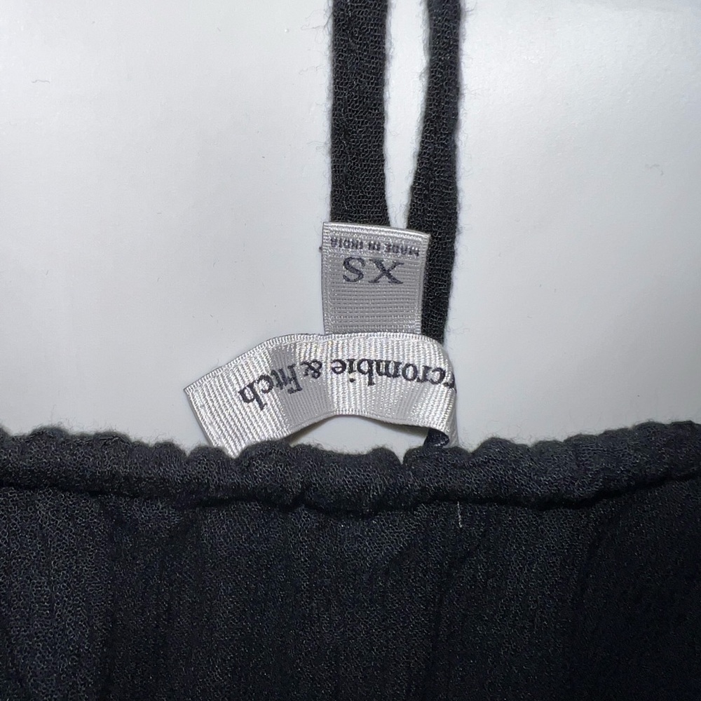 Abercrombie and fitch black halter tank top